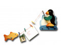 Colgador infantil para la habitación del bebé Pingüino Pez